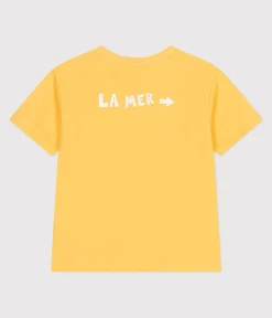 Petit Bateau T-Shirts, Poloshirts, Hemden*Kurzärmeliges Kinder-T-Shirt aus bedruckter Baumwolle gelb ORGE
