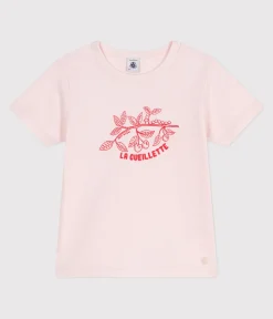 Petit Bateau T-Shirts, Tops, Oberteile*Kurzärmeliges Kinder-T-Shirt aus bedruckter Baumwolle rosa FLEUR