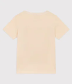 Petit Bateau T-Shirts, Poloshirts, Hemden|T-Shirts, Tops, Oberteile*Kurzärmeliges Kinder-T-Shirt aus Baumwolle für Jungen naturfarben AVALANCHE