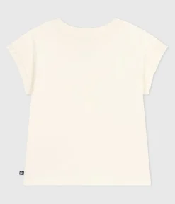 Petit Bateau T-Shirts, Tops, Oberteile*Kurzärmeliges Kinder-T-Shirt mit Muster naturfarben MILK