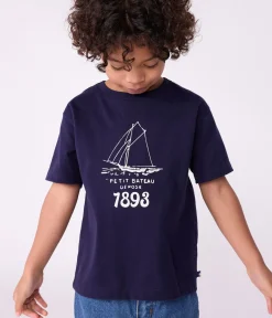 Petit Bateau T-Shirts, Poloshirts, Hemden*Kurzärmeliges Kinder-T-Shirt mit Muster SOIR