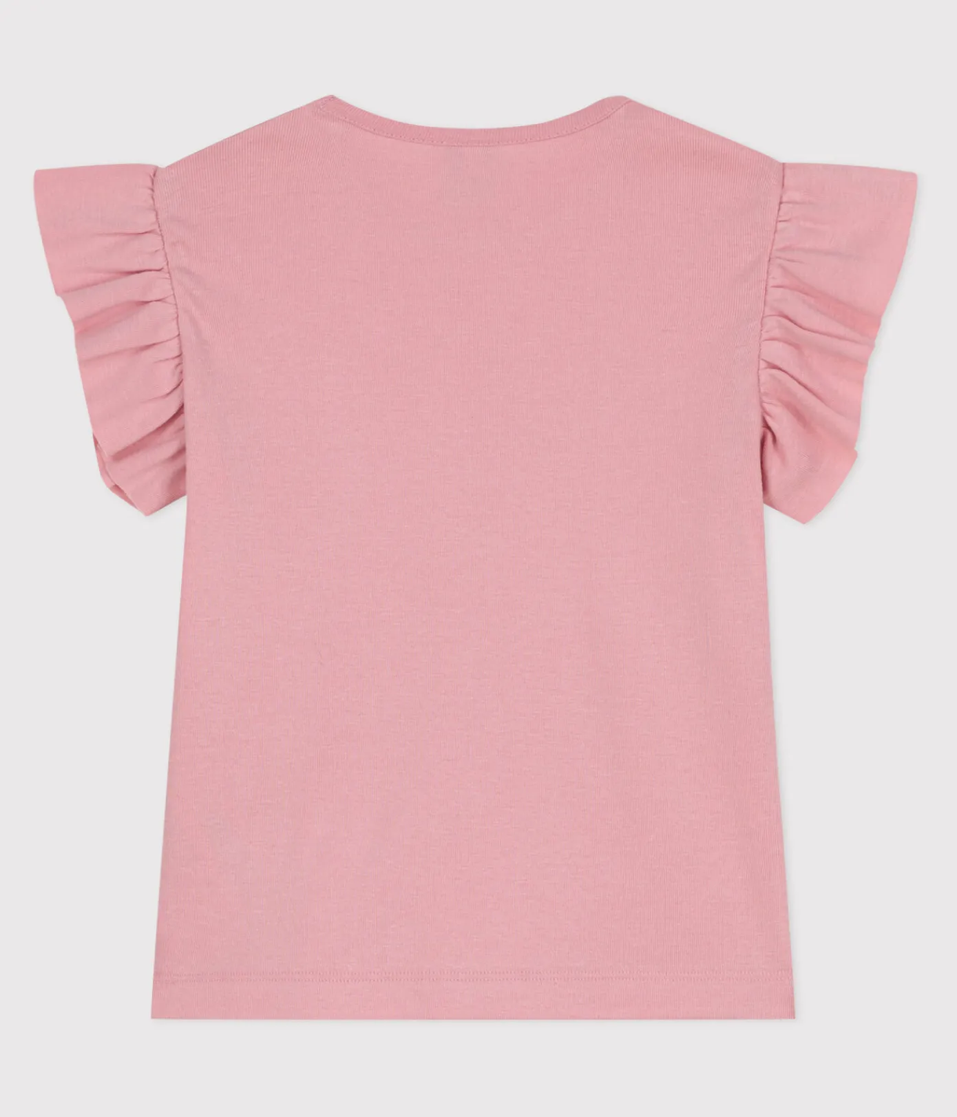 Petit Bateau T-Shirts, Tops, Oberteile*Kurzärmeliges Kinder-T-Shirt aus einfarbiger Baumwolle rosa CHARME