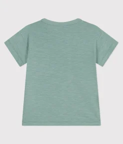 Petit Bateau T-Shirts, Poloshirts, Hemden*Kurzärmeliges Kinder-T-Shirt aus einfarbiger Baumwolle grün PAUL