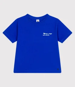 Petit Bateau T-Shirts, Poloshirts, Hemden*Kurzärmeliges Kinder-T-Shirt aus bedruckter Baumwolle blau PERSE