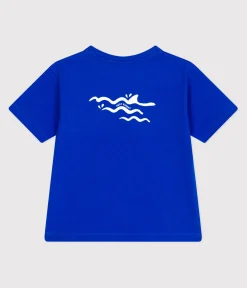 Petit Bateau T-Shirts, Poloshirts, Hemden*Kurzärmeliges Kinder-T-Shirt aus bedruckter Baumwolle blau PERSE
