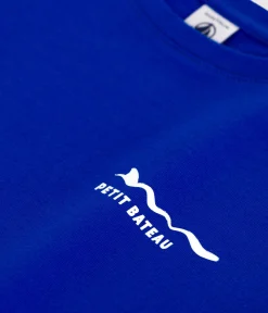 Petit Bateau T-Shirts, Poloshirts, Hemden*Kurzärmeliges Kinder-T-Shirt aus bedruckter Baumwolle blau PERSE