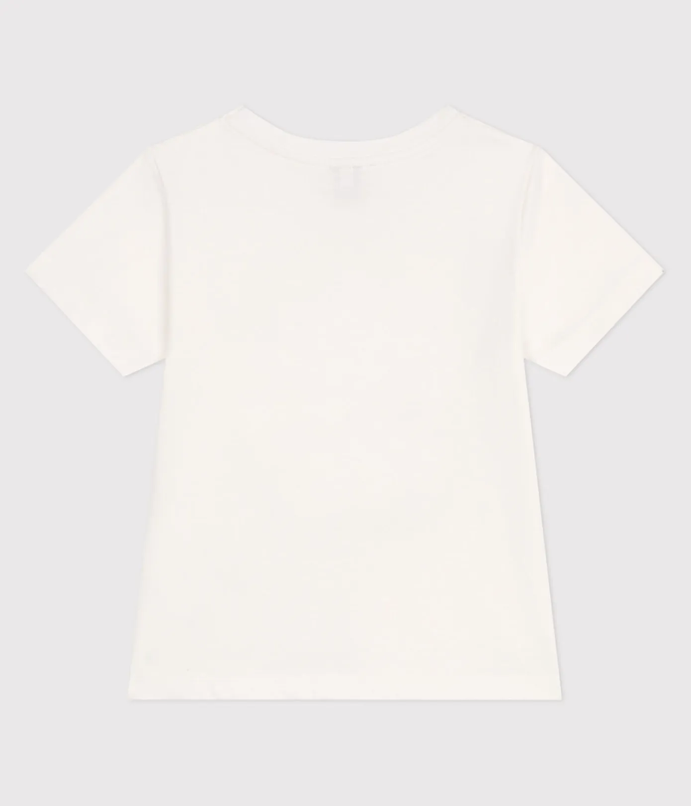 Petit Bateau T-Shirts, Tops, Oberteile*Kurzärmeliges Unisex Kinder-T-Shirt aus bedruckter Baumwolle weiss MARSHMALLOW