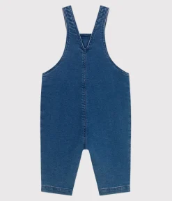 Petit Bateau Sets, Overalls & Latzhosen*Langbeinige Baby-Latzhose aus Jeansstoff mit Elastan. blau BLEU DELAVE