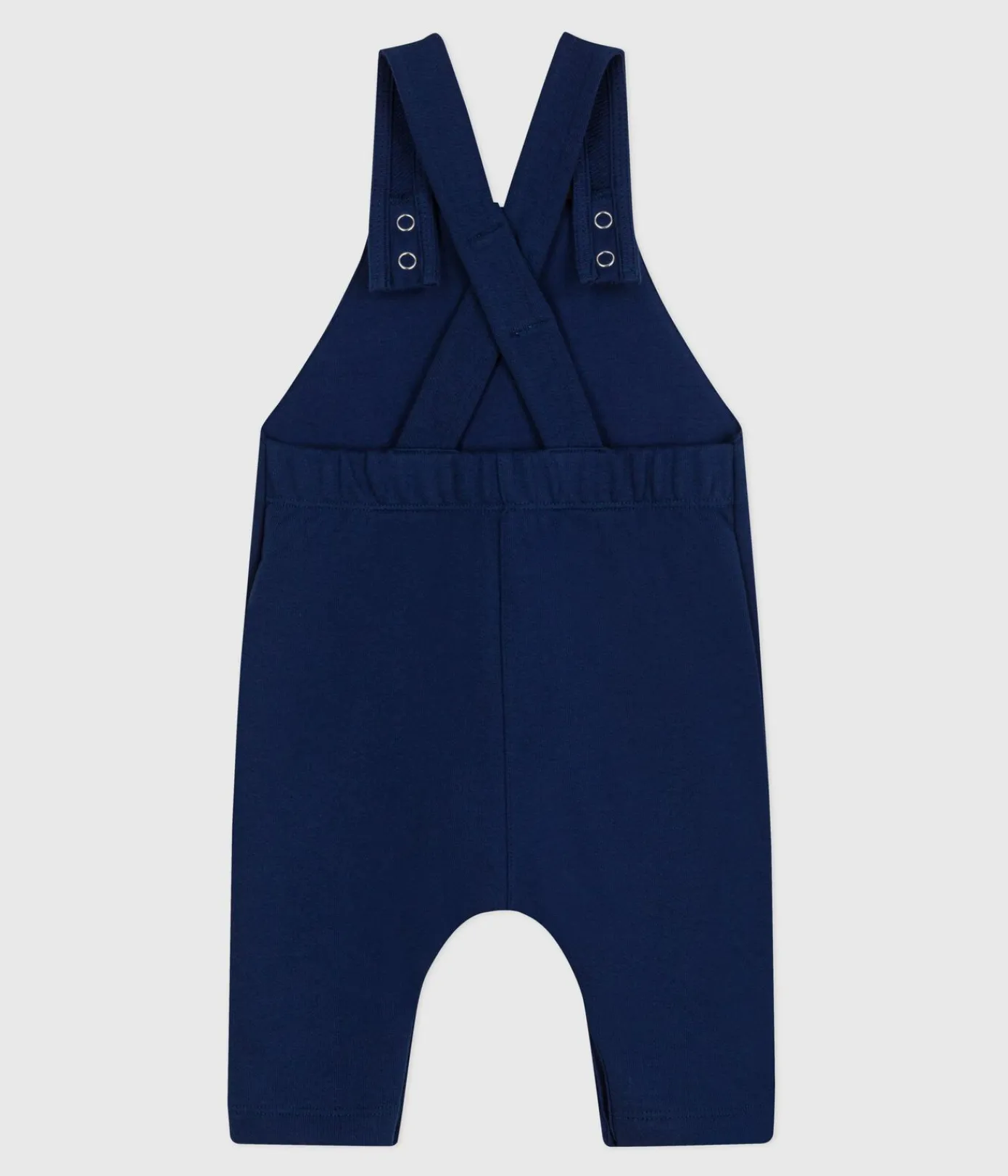 Petit Bateau Sets, Overalls & Latzhosen*Langbeinige Baby-Latzhose aus einfarbiger Baumwolle blau MEDIEVAL