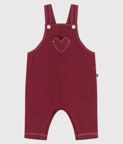 Petit Bateau Sets, Overalls & Latzhosen*Langbeinige Baby-Latzhose aus farbigem Denim AMARANTE