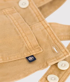 Petit Bateau Sets, Overalls & Latzhosen*Lange Baby Latzhose aus farbigem Denim beige TOURONE