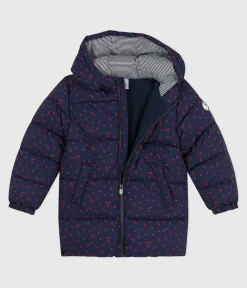 Petit Bateau Mäntel, Jacken, Regenjacken*Lange Kinder-Winterjacke mit Muster blau SOIR/ MULTICO