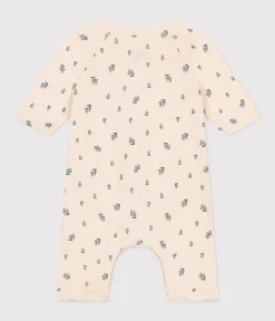 Petit Bateau Sets, Overalls & Latzhosen|Newborn*Langer Baby-Overall aus Doppeljersey weiss AVALANCHE/ MULTICO