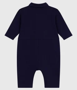 Petit Bateau Sets, Overalls & Latzhosen*Langer Baby-Overall aus einfarbiger Baumwolle im Tankwart-Stil SOIR