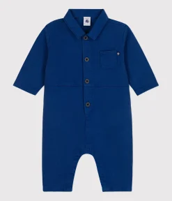 Petit Bateau Sets, Overalls & Latzhosen*Langer Baby-Overall aus Lyocell-Baumwolle blau INCOGNITO