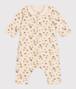 Petit Bateau Sets, Overalls & Latzhosen|Newborn*Langer Baby-Overall aus Molton weiss AVALANCHE/ MULTICO