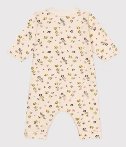 Petit Bateau Sets, Overalls & Latzhosen|Newborn*Langer Baby-Overall aus Molton weiss AVALANCHE/ MULTICO