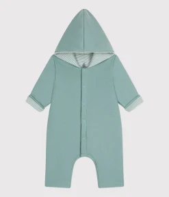 Petit Bateau Sets, Overalls & Latzhosen|Newborn*Langer, wattierter Baby-Overall mit Kapuze aus Baumwolle grün PAUL