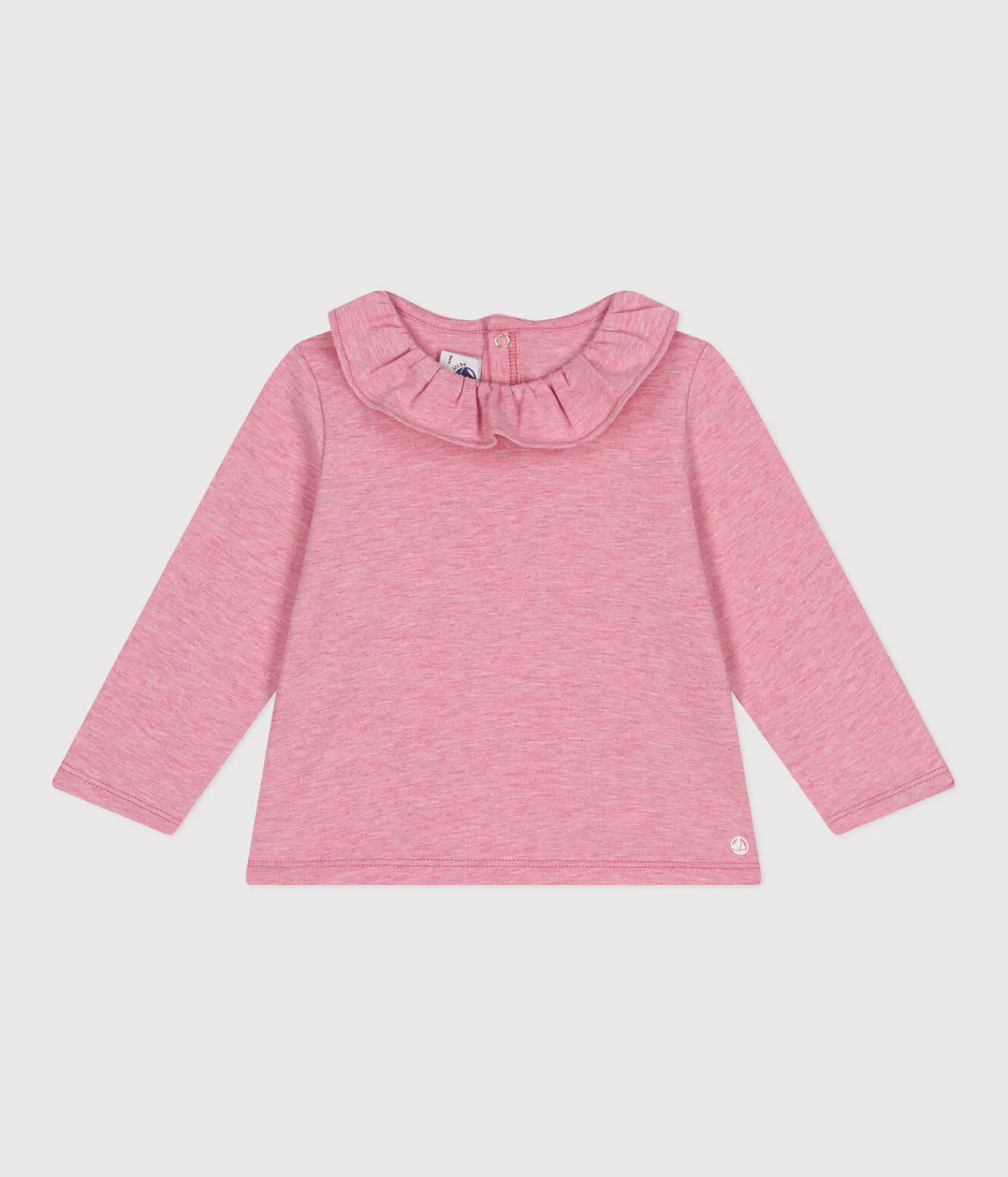 Petit Bateau T-Shirts, Oberteile*Langärmelige Babybluse aus Jersey rosa ROSELINE CHINE