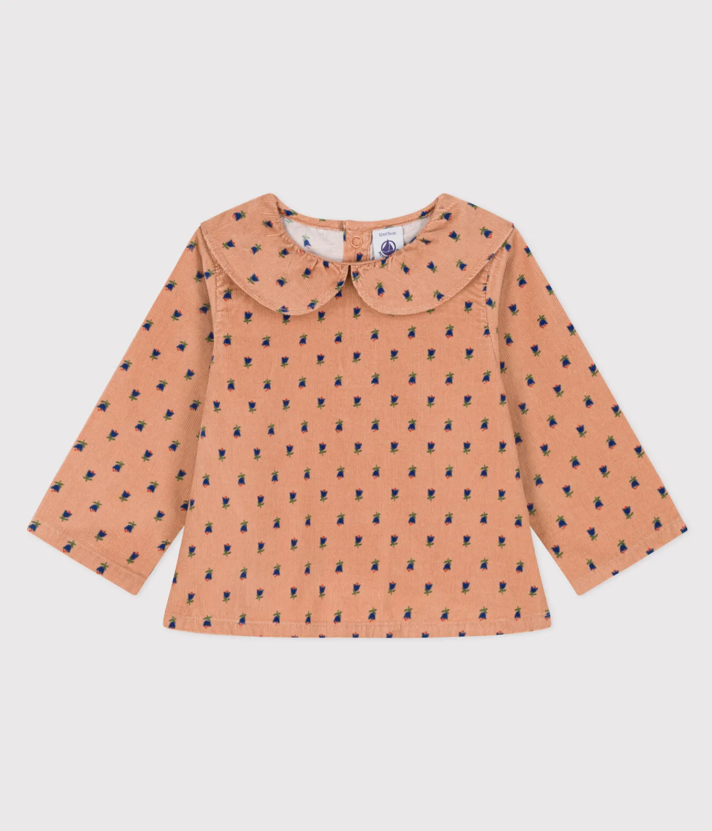 Petit Bateau T-Shirts, Oberteile*Langärmelige Baby-Bluse aus Nicki SIENNA/ MULTICO