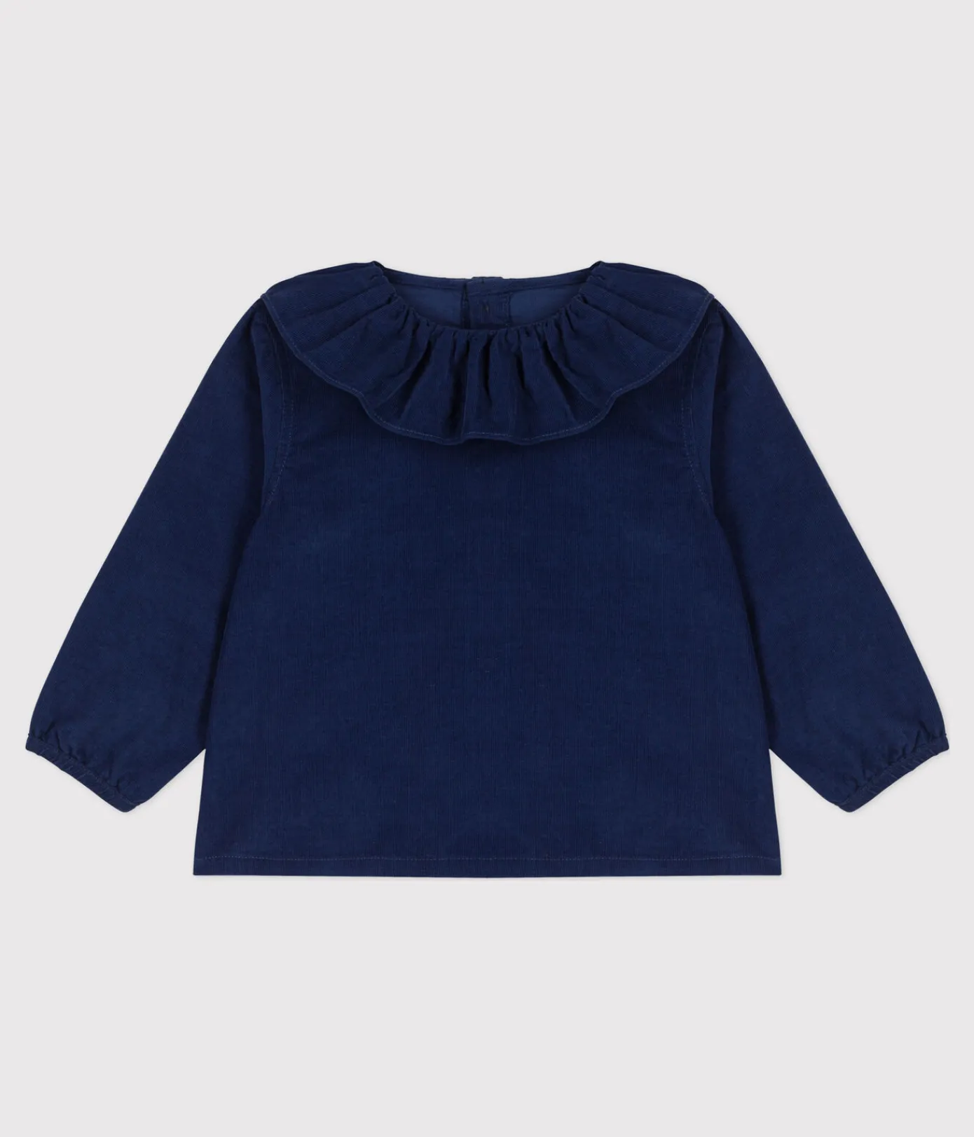 Petit Bateau T-Shirts, Oberteile*Langärmelige Babybluse aus Feincord BLEU FONCE