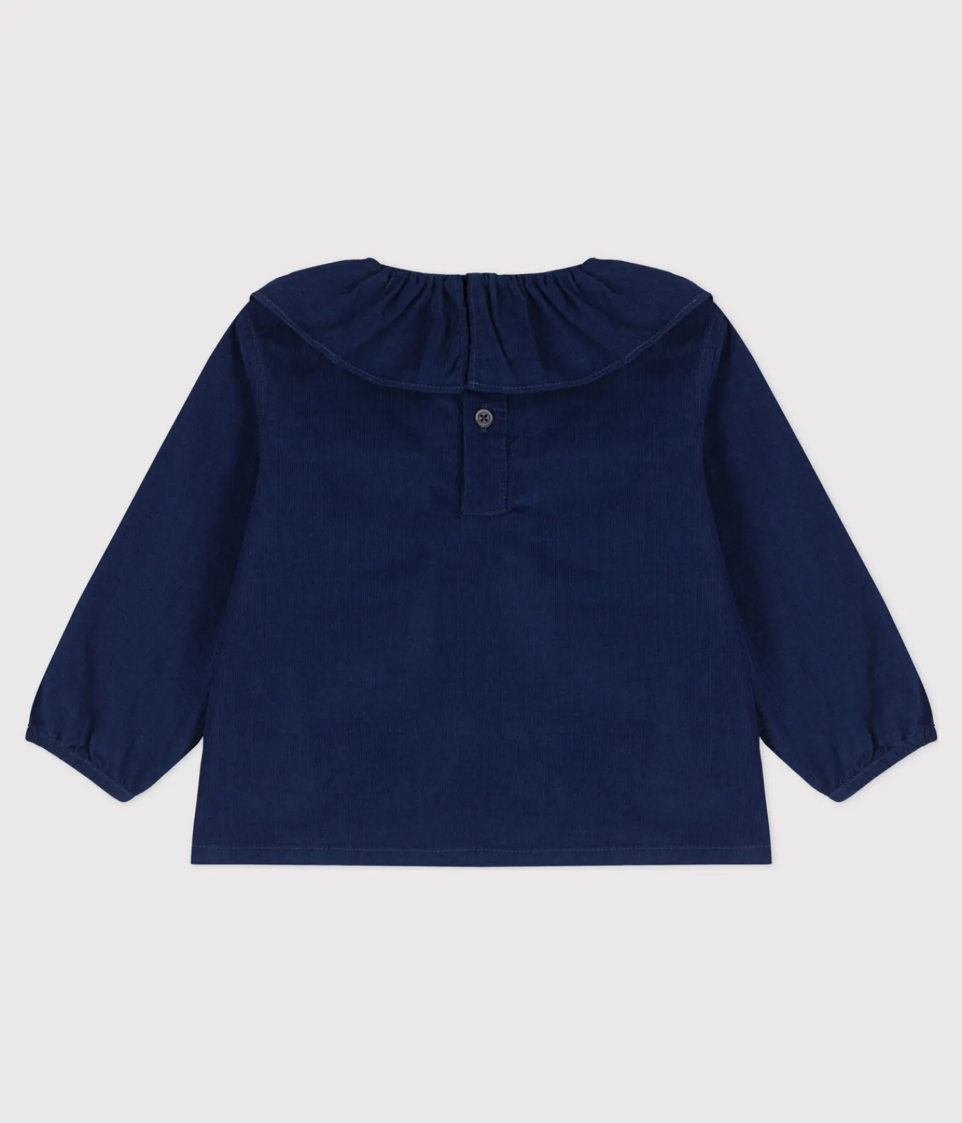 Petit Bateau T-Shirts, Oberteile*Langärmelige Babybluse aus Feincord BLEU FONCE