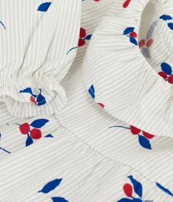 Petit Bateau T-Shirts, Oberteile*Langärmelige Baby-Bluse aus Baumwoll-Musselin mit Beeren-Motiv CO2/ MULTICO