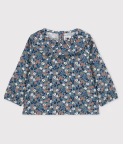 Petit Bateau T-Shirts, Oberteile*Langärmelige Babybluse aus Musselin-Stoff ROVER/ MULTICO