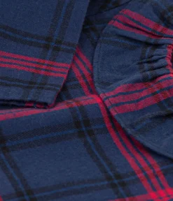 Petit Bateau T-Shirts, Oberteile*Langärmelige Baby-Bluse aus Flanell blau SMOKING/weiss MULTICO
