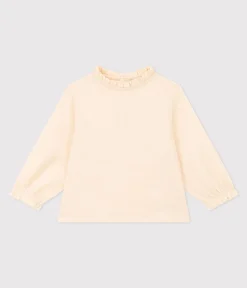 Petit Bateau T-Shirts, Oberteile*Langärmelige Babybluse aus Musselin-Stoff naturfarben AVALANCHE