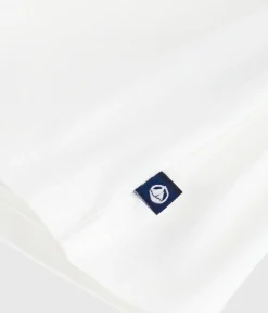 Petit Bateau T-Shirts, Oberteile*Langärmelige Baby-Bluse aus einfarbiger Baumwolle weiss MARSHMALLOW