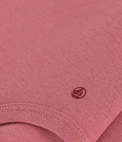Petit Bateau T-Shirts, Oberteile*Langärmeliger Baby-Body aus Baumwolle mit Rollkragen rosa ROSEWOOD