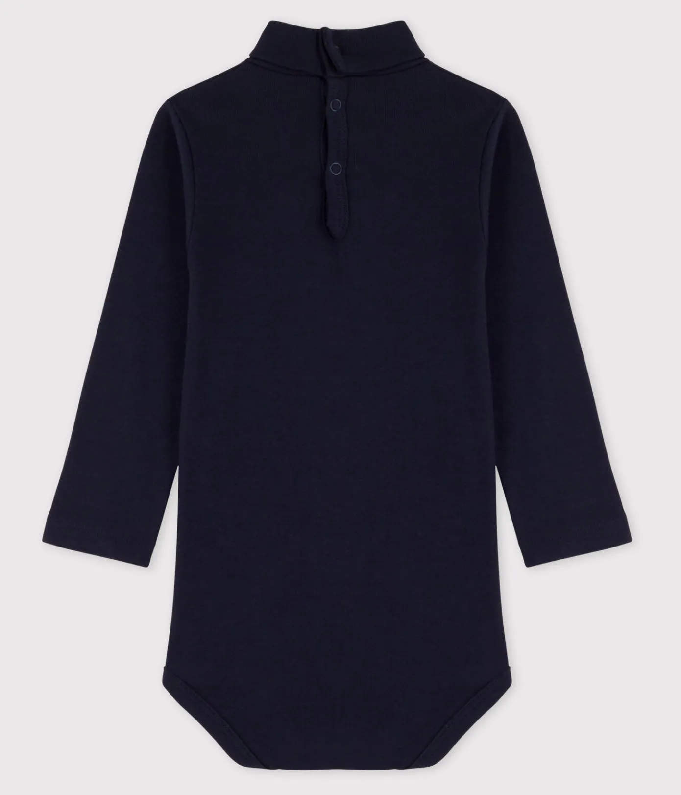 Petit Bateau T-Shirts, Oberteile*Langärmeliger Baby-Body aus Baumwolle mit Rollkragen blau SMOKING