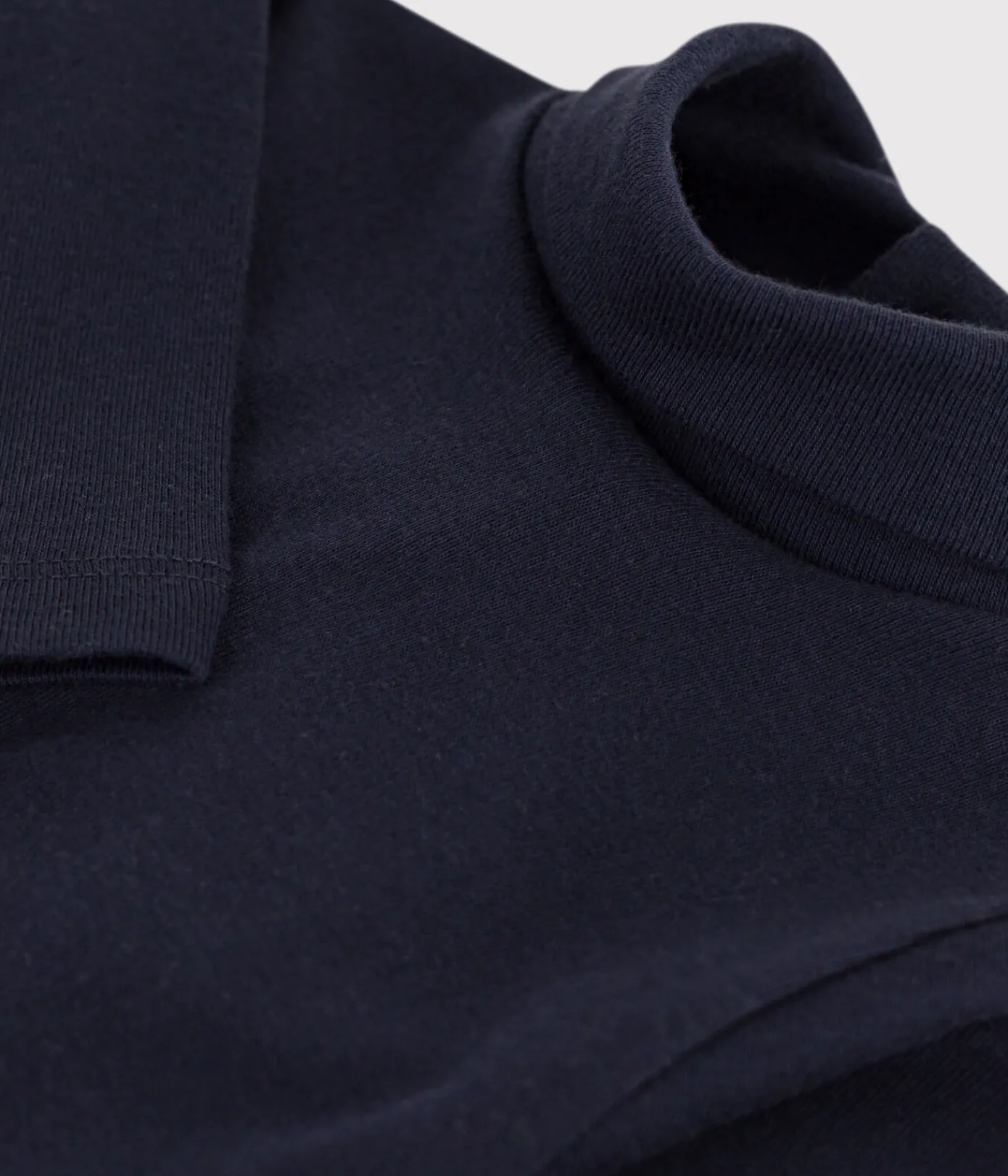 Petit Bateau T-Shirts, Oberteile*Langärmeliger Baby-Body aus Baumwolle mit Rollkragen blau SMOKING