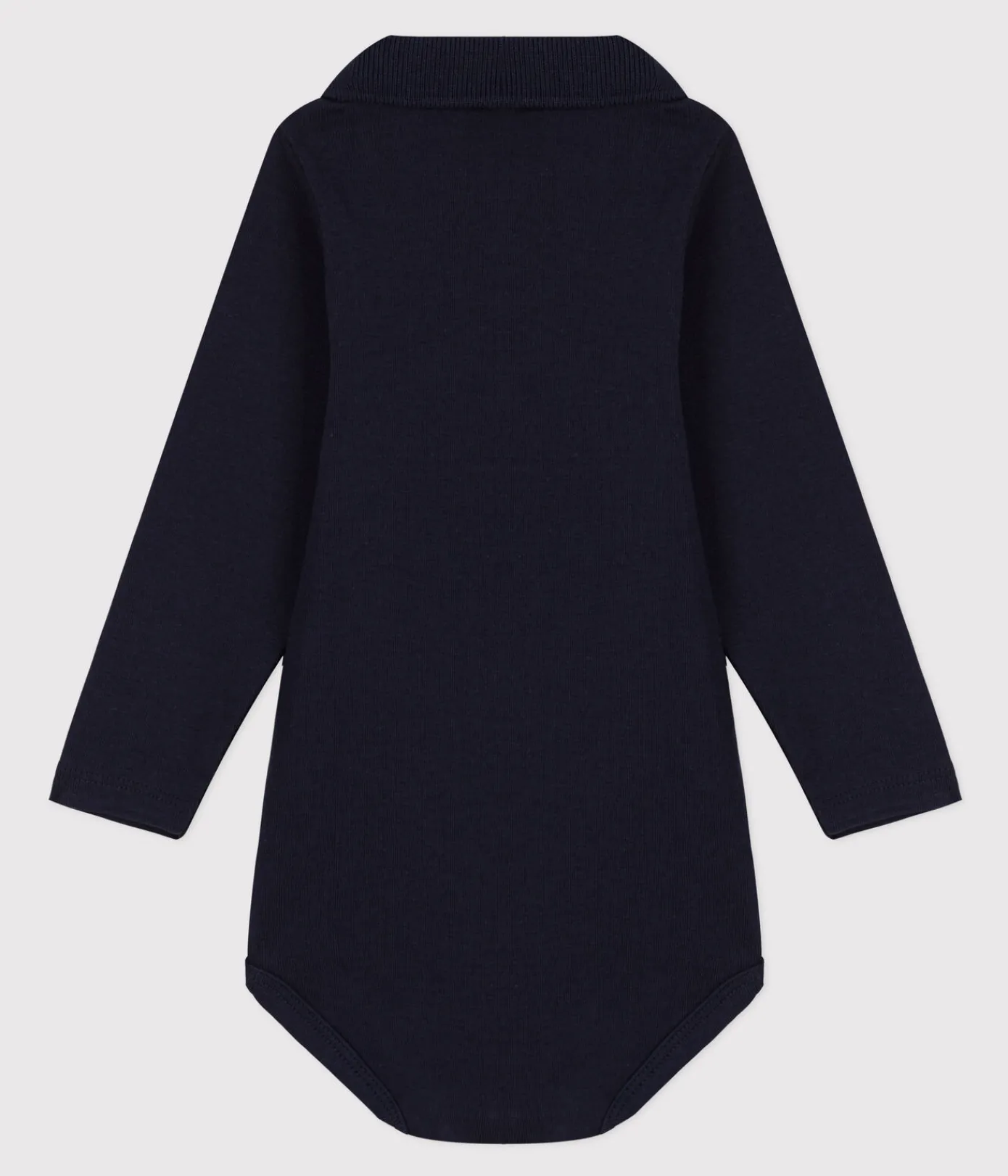 Petit Bateau T-Shirts, Oberteile*Langärmeliger Baby-Body aus Baumwolle mit Polokragen blau SMOKING