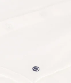 Petit Bateau Newborn|T-Shirts, Oberteile*Langärmeliger Baby-Body aus Baumwolle mit Rüschenkragen weiss MARSHMALLOW