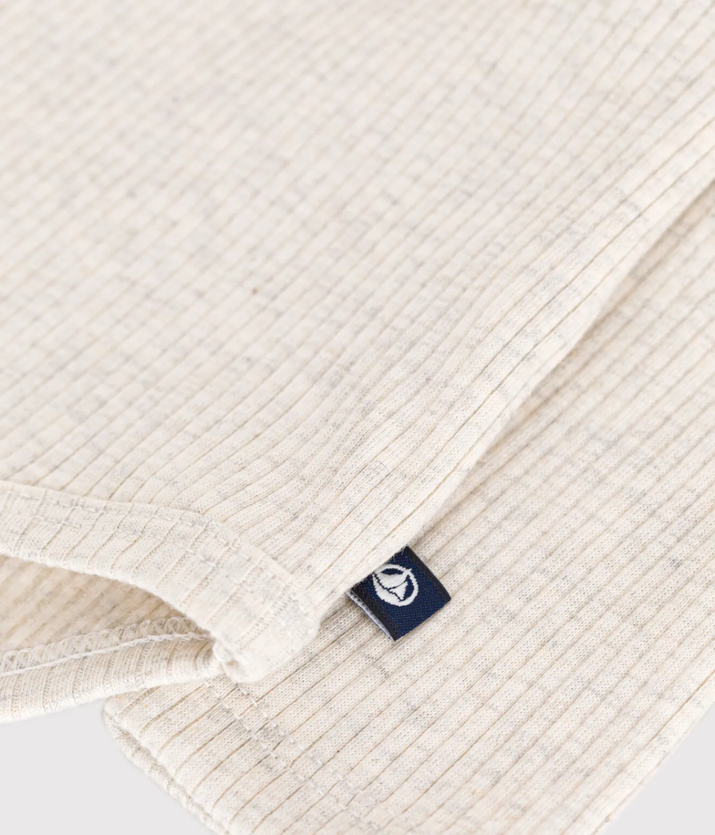 Petit Bateau T-Shirts, Oberteile*Langärmeliger Body mit Rollkragen aus Baumwolle für Babys beige MONTELIMAR CHINE