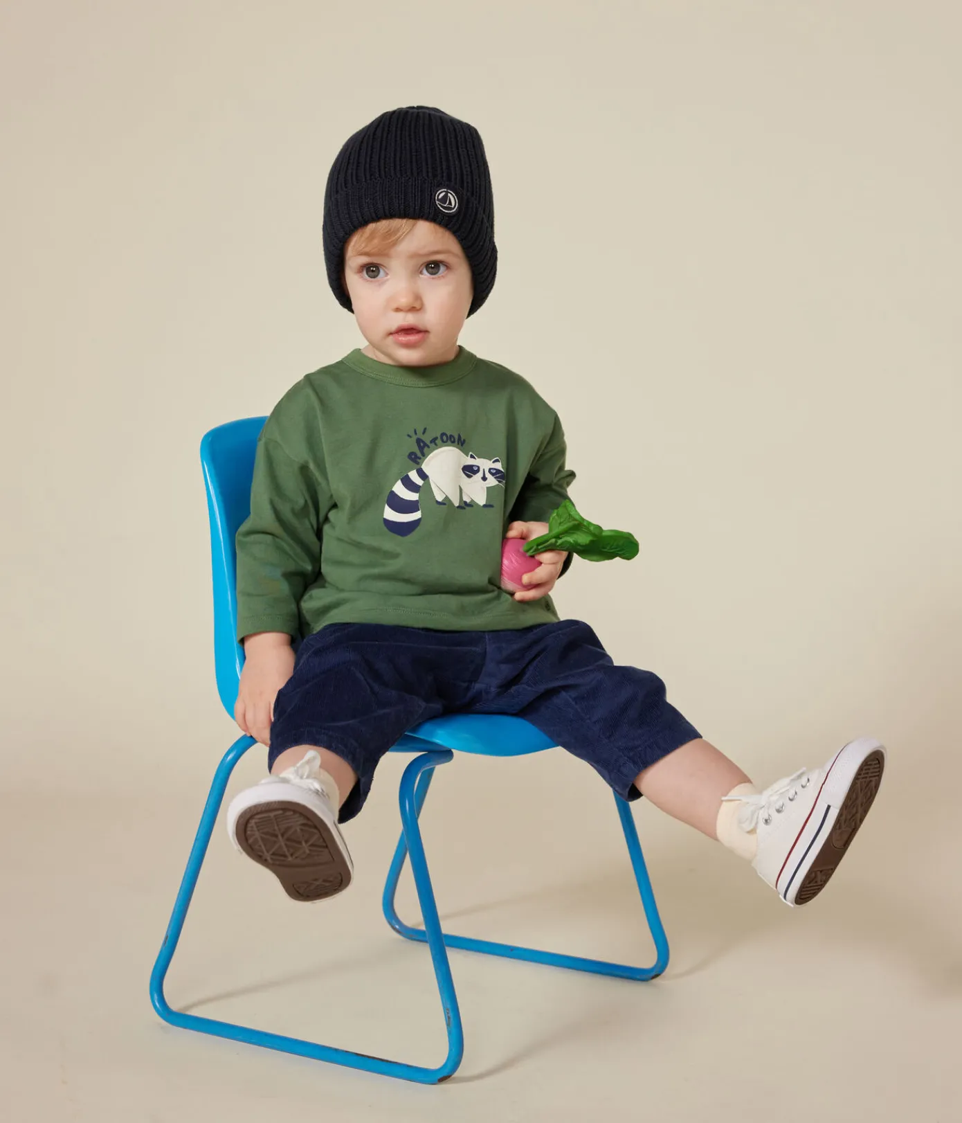 Petit Bateau T-Shirts, Oberteile*Langärmeliges Baby T-Shirt aus feinem Jersey grün PALMERAIE