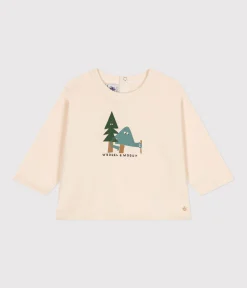 Petit Bateau T-Shirts, Oberteile*Langärmeliges Baby T-Shirt aus feinem Jersey naturfarben AVALANCHE