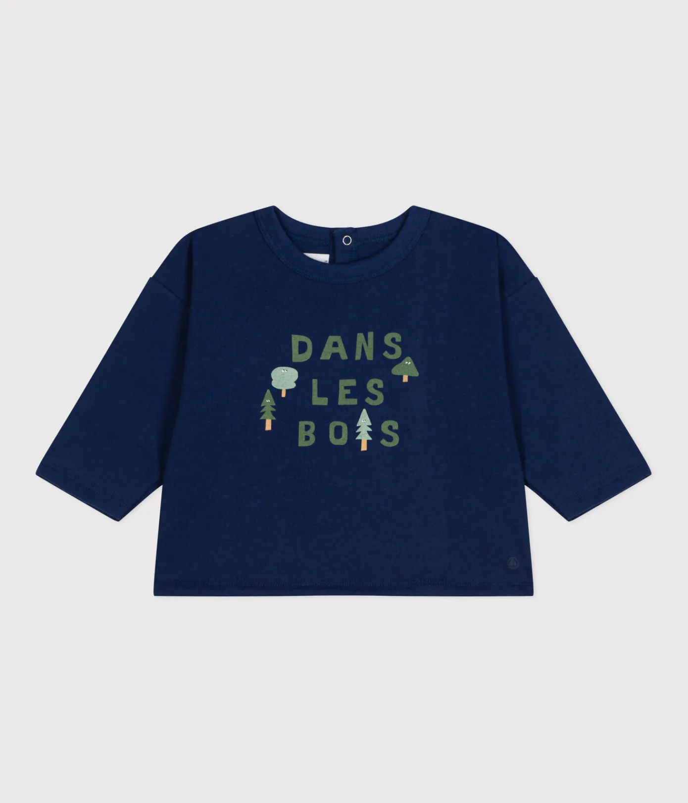Petit Bateau T-Shirts, Oberteile*Langärmeliges Baby T-Shirt aus feinem Jersey blau MEDIEVAL