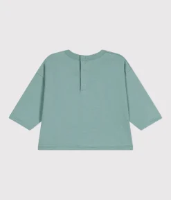 Petit Bateau T-Shirts, Oberteile*Langärmeliges Baby T-Shirt aus feinem Jersey grün PAUL
