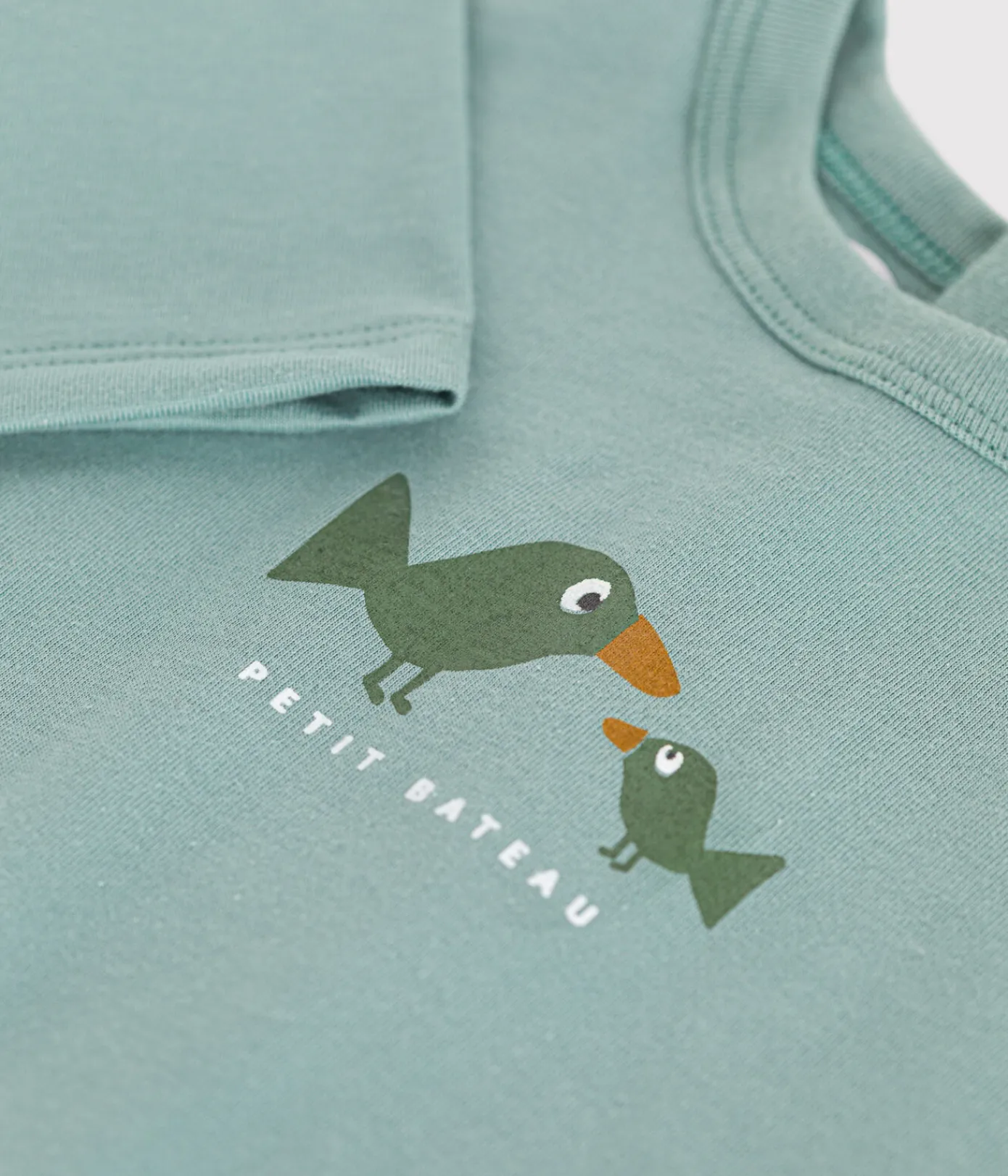 Petit Bateau T-Shirts, Oberteile*Langärmeliges Baby T-Shirt aus feinem Jersey grün PAUL