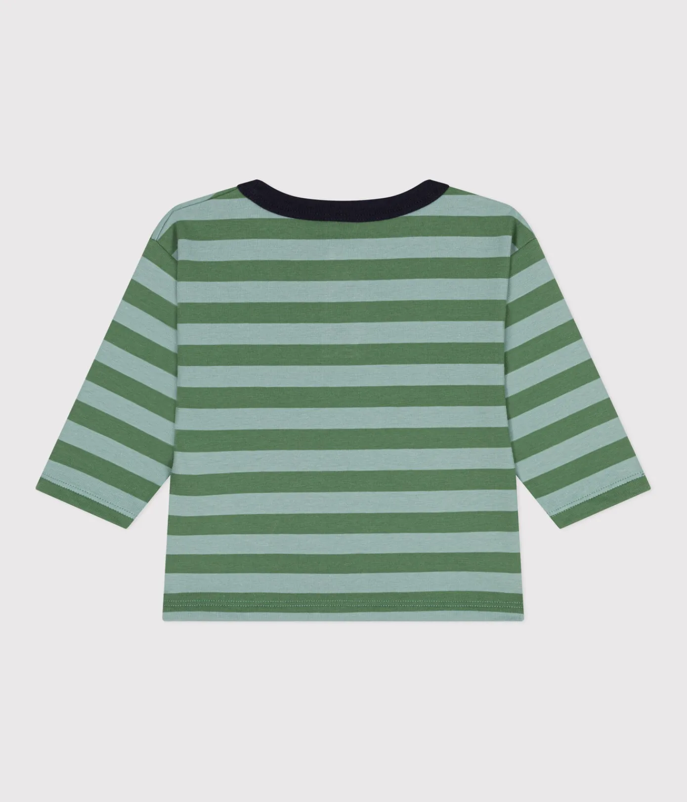 Petit Bateau T-Shirts, Oberteile*Langärmeliges Baby T-Shirt aus feinem Jersey grün PALMERAIE/ PAUL