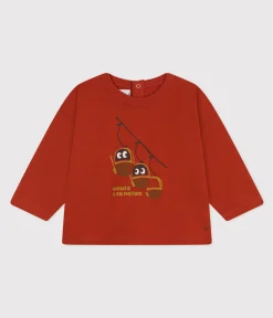 Petit Bateau T-Shirts, Oberteile*Langärmeliges Baby-T-Shirt aus Jersey ROT HARISSA