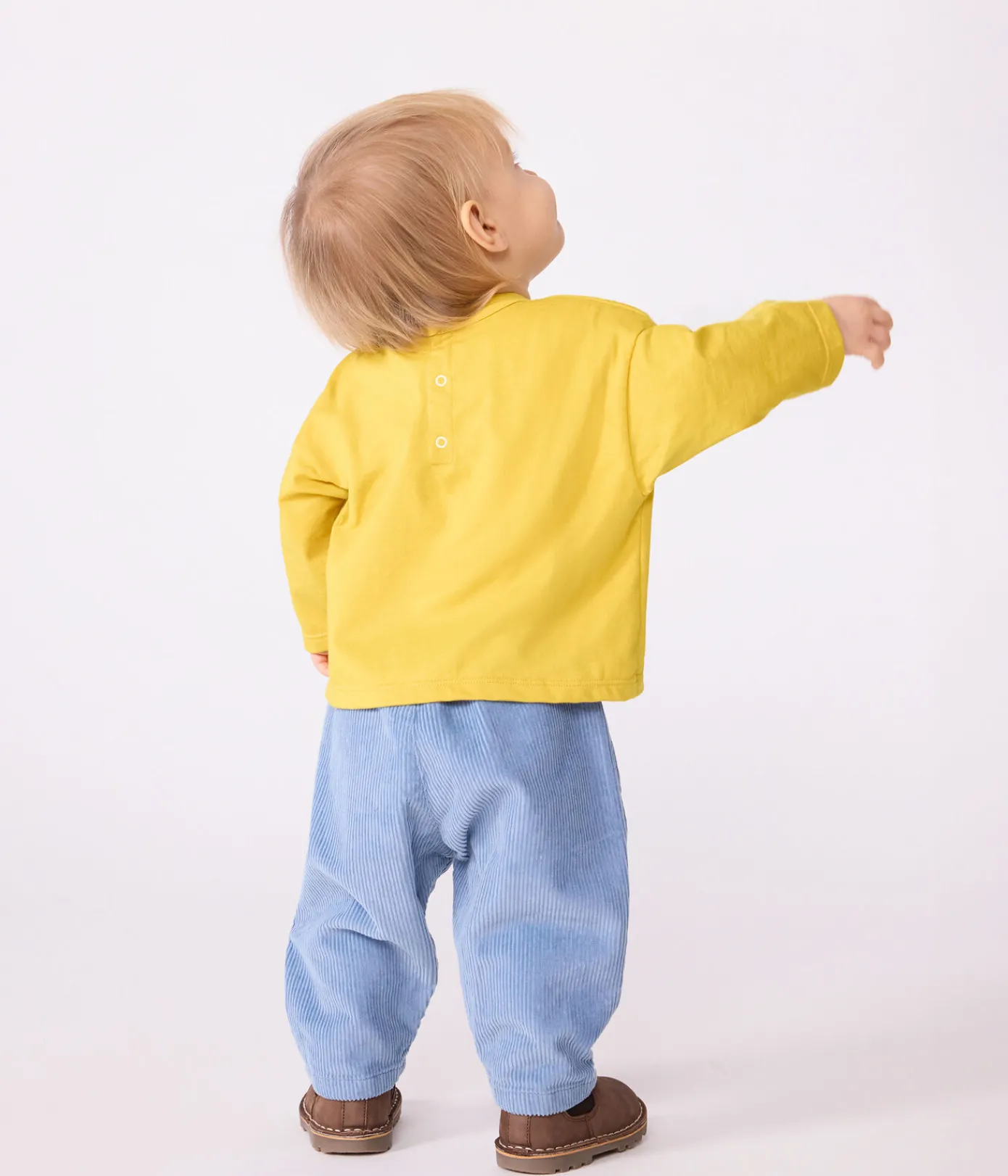 Petit Bateau T-Shirts, Oberteile*Langärmeliges Baby-T-Shirt aus Baumwolle mit Katzenmotiv gelb NAPLES