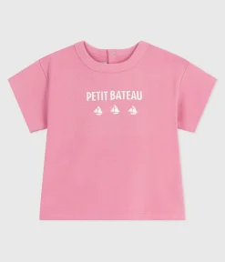 Petit Bateau T-Shirts, Oberteile*Langärmeliges Baby-T-Shirt aus Baumwolle mit Katzenmotiv BOUDOIR