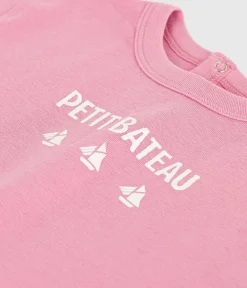 Petit Bateau T-Shirts, Oberteile*Langärmeliges Baby-T-Shirt aus Baumwolle mit Katzenmotiv BOUDOIR