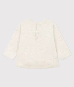 Petit Bateau T-Shirts, Oberteile*Langärmeliges Baby-T-Shirt aus Doppeljersey beige MONTELIMAR CHINE