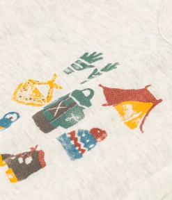 Petit Bateau T-Shirts, Oberteile*Langärmeliges Baby-T-Shirt aus Doppeljersey beige MONTELIMAR CHINE