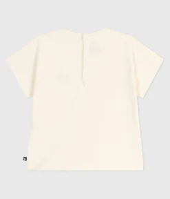 Petit Bateau T-Shirts, Oberteile*Langärmeliges Baby-T-Shirt aus Baumwolle mit Herzmotiv naturfarben MILK